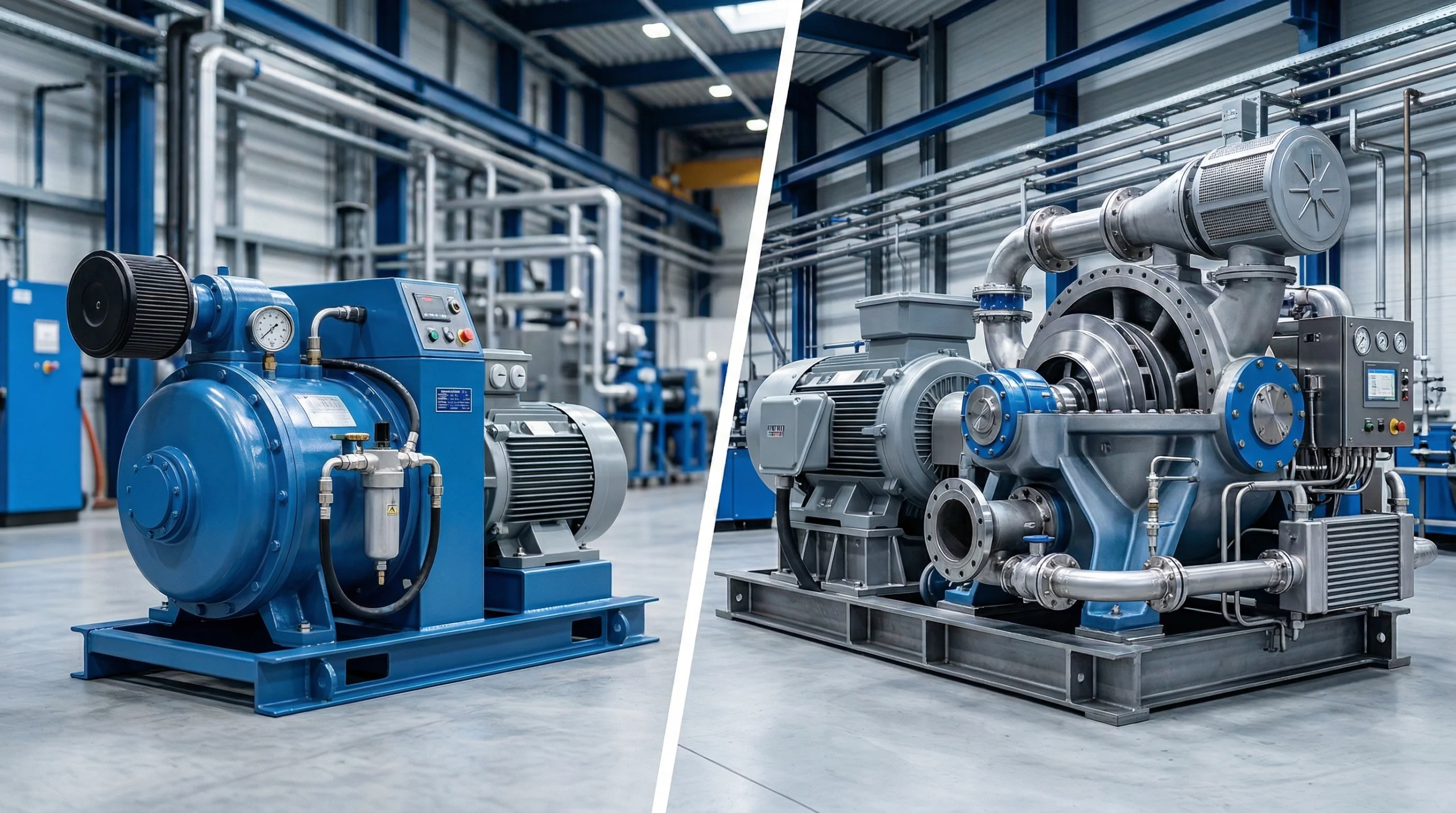 Comparaison compresseur à vis et centrifuge