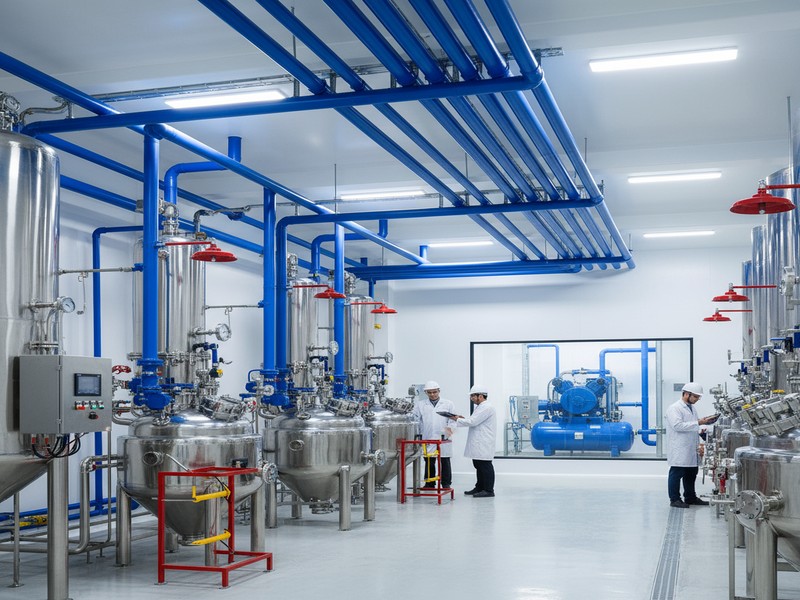 Air comprimé pour industrie chimique et processus industriels